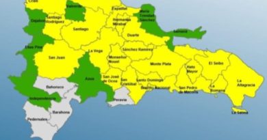 COE: 27 provincias y el DN bajo alerta por vaguada